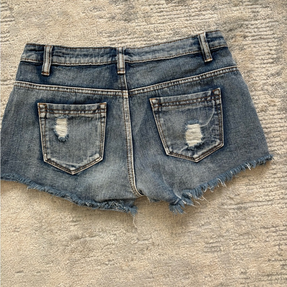 Chiqle Denim Aztec Southwestern Shorts Size S - Picture 8 of 11
